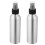 2Pcs Leakproof Silver Alloy Spray Bottle for Plants Multi-Use Portable 6