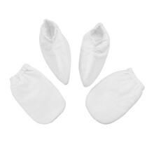 4 Pairs Spa Gloves Care White Paraffin