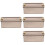 4Pcs Decorative Golden Tinplate Cookie Tins Small Storage Box 8