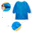 Children'S Protective Apron Smock For Painting Red 1pcs 8