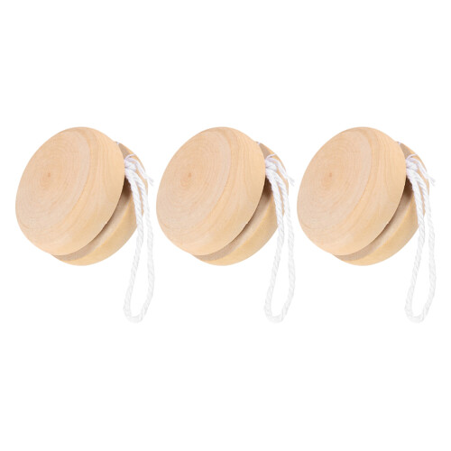 12 Pcs Unfinished Wooden Yo-Yo Balls For Diy Projects 1