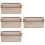 4Pcs Decorative Golden Tinplate Cookie Tins Small Storage Box 9