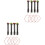 8 Pcs Mini Street Light Models Micro Landscape Lamp 3
