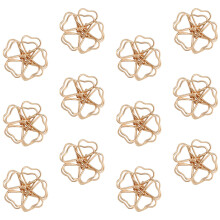 40Pcs Golden Copper Flower DIY Charms Jewelry Pendants Bag Decorations