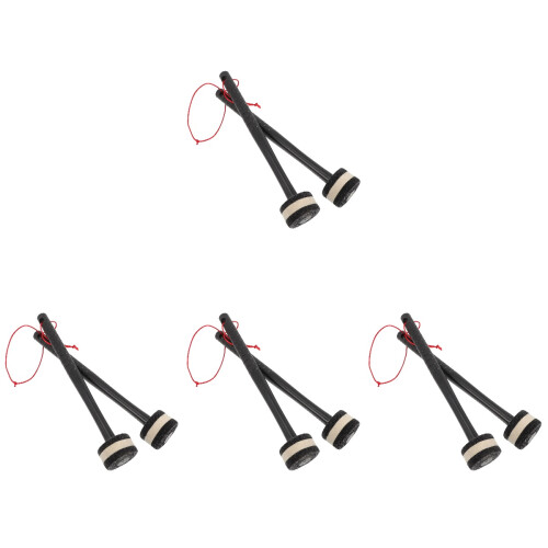 4 Pairs Bass Drum Mallets Performance Drumsticks Percussion Accessory 1