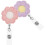 6Pcs Durable Retractable Badge Holder Felt Sunflower Shape Clip 1