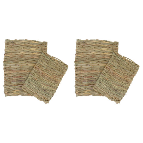 4 Pcs Sleeping Pads Rabbit Mats Hamster Woven Mat Nest Random 1