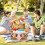 1Pc Simulated Rattan Bread Basket with Lid Rustic Storage for Serving 6