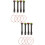 8 Pcs Mini Street Light Models Micro Landscape Lamp 7