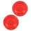 4Pcs Red Plastic Trash Can Lids Round Lightweight for Home 2