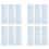 80 Pcs Washi Tape Sample Boards Plastic Cards 1
