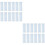80 Pcs Washi Tape Sample Boards Plastic Cards 8