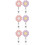 6Pcs Durable Retractable Badge Holder Felt Sunflower Shape Clip 11