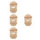 4Pcs Bamboo Small Animal Cage - Khaki Insect Breeding Observation Box 9