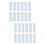 80 Pcs Washi Tape Sample Boards Plastic Cards 9