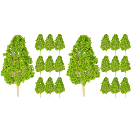 20 Pcs Miniature Sand Table Tree Model Artificial Decoration 2