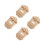 4Pcs Bamboo Small Animal Cage - Khaki Insect Breeding Observation Box 6