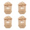 4Pcs Bamboo Small Animal Cage - Khaki Insect Breeding Observation Box 8