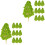 20 Pcs Miniature Sand Table Tree Model Artificial Decoration 4