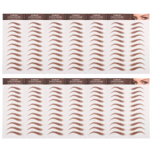 12 Eyebrow Stickers Peel-Off Vormgevende Fake Wenkbrauwstrikers