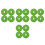 16Pcs Green Round Cutting Discs with Chamfered Edge for Rock and Tile 10