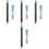 4Sets Black Metal Mechanical Pencils for Drawing with Refills 5