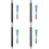 4Sets Black Metal Mechanical Pencils for Drawing with Refills 7