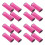 16Pcs Durable Pink Mesh Fly Boots Horse Leg Guards for Training 4