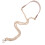 3Pcs Elegant Khaki PU Bag Chain Creative Decorative Suitcase Accessory 5