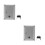 2Pcs Wall Mounted Aluminium Alloy Locking Mailbox Small Grey Post Box 10