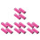 16Pcs Durable Pink Mesh Fly Boots Horse Leg Guards for Training 8