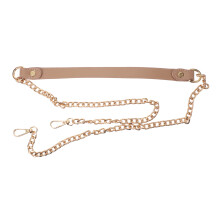 3Pcs Elegant Khaki PU Bag Chain Creative Decorative Suitcase Accessory