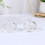 6 Pcs Nail Art Glass Crystal Cup Tiny Storage Box With Lid 10