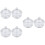 6 Pcs Nail Art Glass Crystal Cup Tiny Storage Box With Lid 7