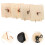 16 Sets DIY Wooden Clock Kit for Kids Time Learning Craft 10
