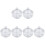 6 Pcs Nail Art Glass Crystal Cup Tiny Storage Box With Lid 2