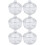 6 Pcs Nail Art Glass Crystal Cup Tiny Storage Box With Lid 8