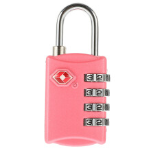 3Pcs Pink Resettable 4-Digit Combination Password Lock Tsa Approved
