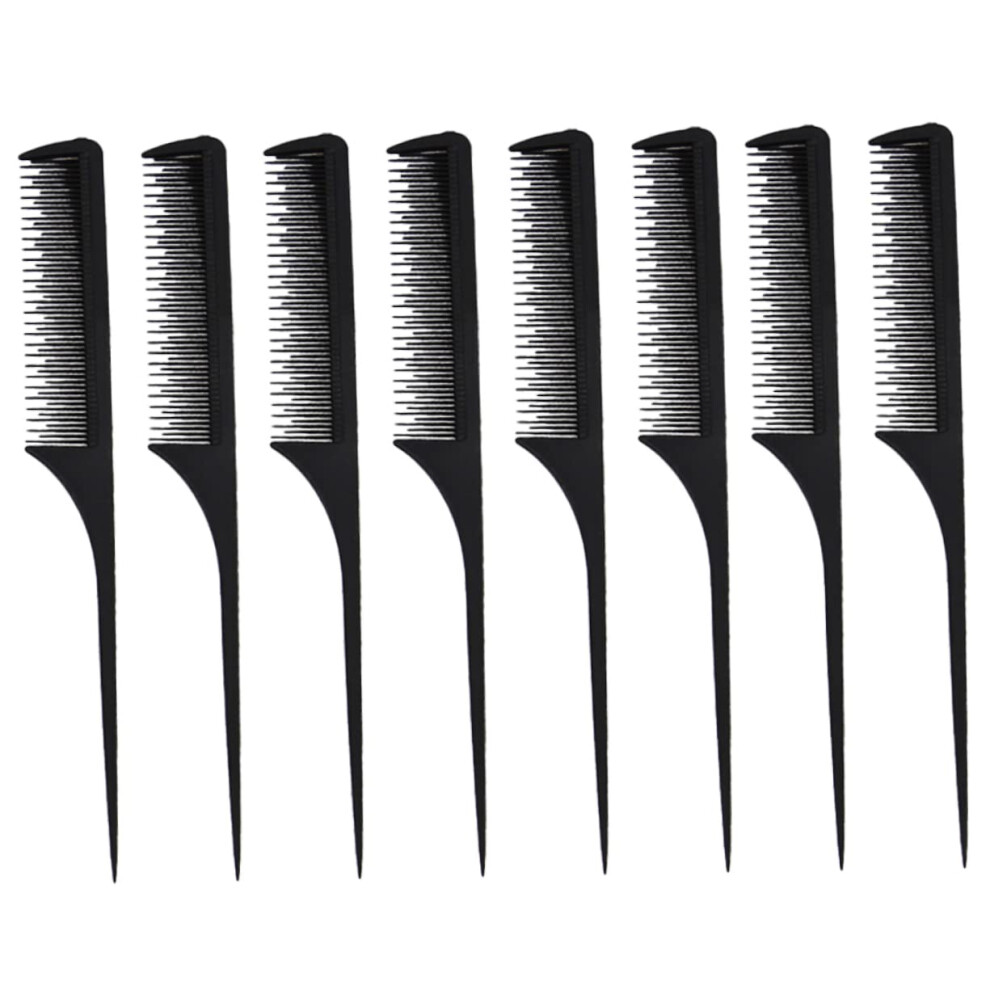 Unisex Hair Comb Set With Foldable Detangling Brush, Precision Tail Combs For Travel And Salon Use