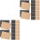 100 Pcs Blank Kraft Paper DIY Folding Message Small 4