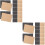 100 Pcs Blank Kraft Paper DIY Folding Message Small 7
