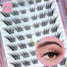 (05) DIY single cluster glue-free false eyelashes cluster eyelashes soft, light, thick single eyelashes five options