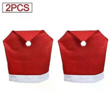 (D1) Christmas Chair Cover Christmas Party Party Supplies Home Table Dinner Chair Seat Cover Decoration Xmas Party New Year Decor