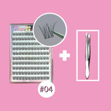 (Combo pack 4) DIY single cluster glue-free false eyelashes cluster eyelashes soft, light, thick single eyelashes five options