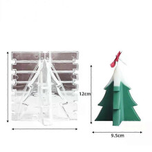 (Big (12X9.5cm)) Christmas Tree Shape Candle Mold Handmade Candle Diy Mould Christmas Candle Mould Cross Shape Plastic Mould
