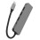 Hub 5-in-1 Type-C Grigio, HDMI 4K, USB 3.0 e Support PD 1