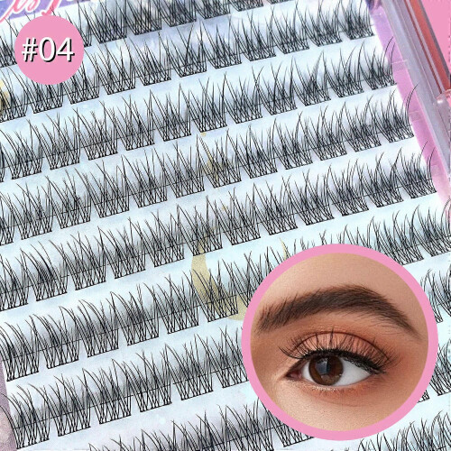 (03) DIY single cluster glue-free false eyelashes cluster eyelashes soft, light, thick single eyelashes five options 2