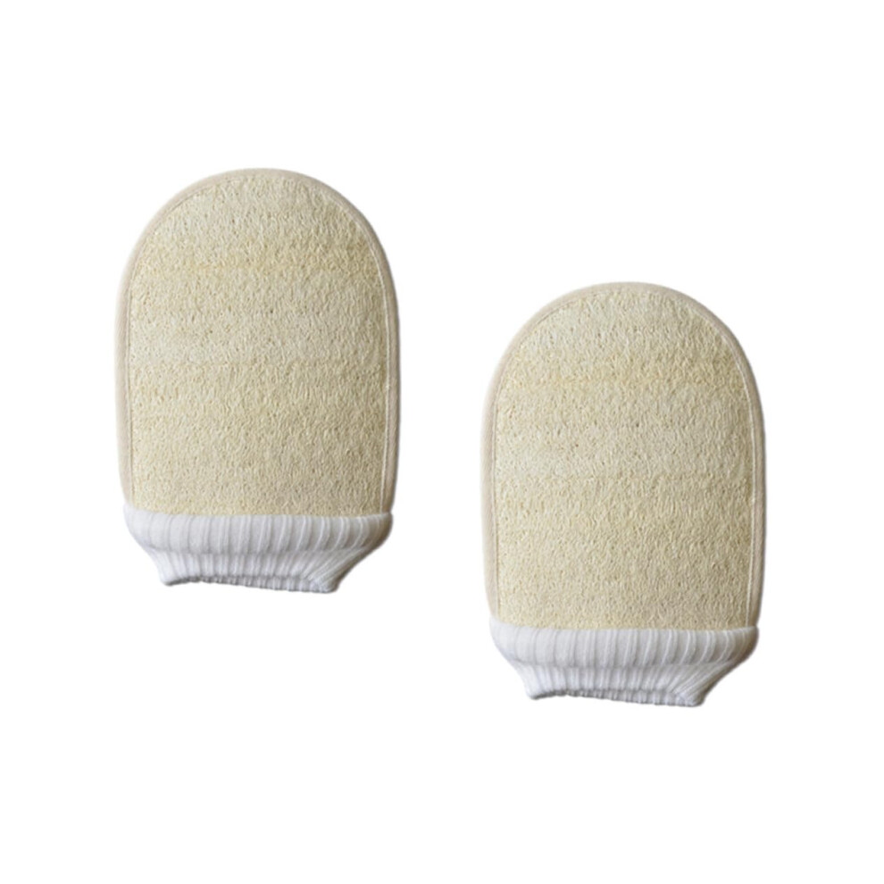 Exfoliating Bath Gloves Set â Loofah Scrubber for Full Body and Face Cleansing, Improves Skin Smoothness