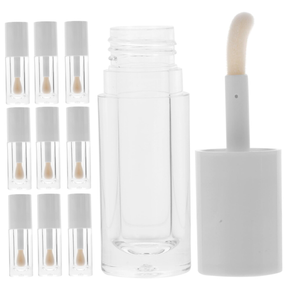 12pcs Clear Refillable Lip Gloss Tubes with Wand, Leakproof DIY Lip Balm Containers