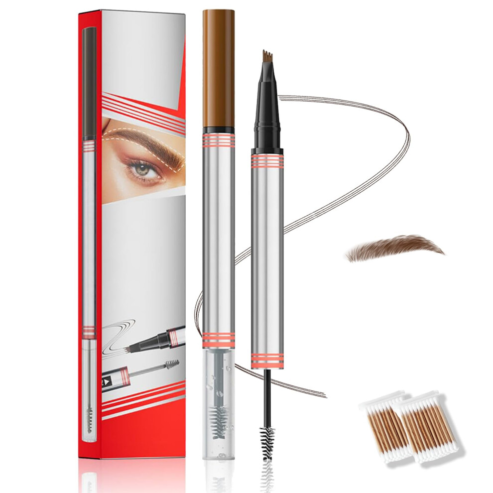 2in1 Eyebrow Pencil with Gel, DualEnded Precision Design, LongLasting Brow Makeup for Women #4